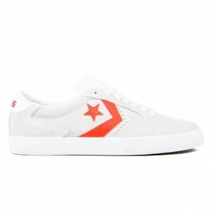 NEW CONVERSE unisex checkpoint pro ox low top sneakers in white and red